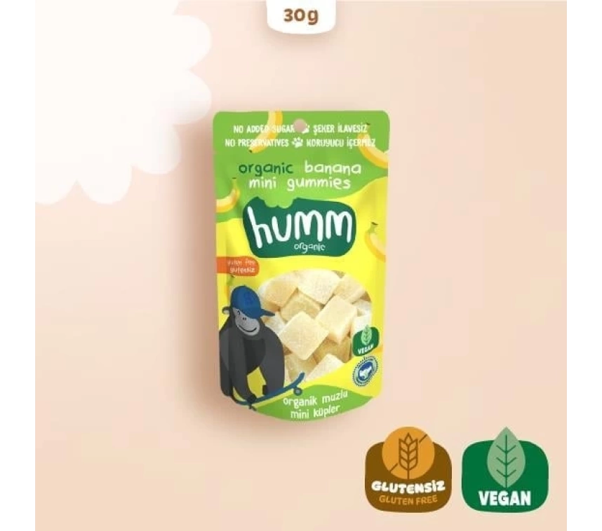 Nessiworld Humm Organik Muzlu Glutensiz Vegan Mini Küpler 30 Gr