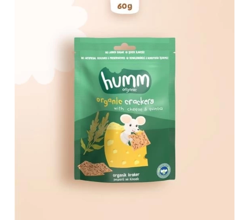 Nessiworld Humm Organik Peynirli Kinoalı Kraker 60 Gr