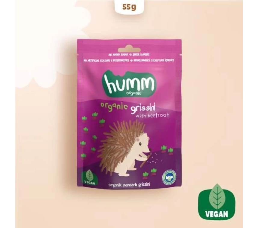 Nessiworld Humm Organik Vegan Pancarlı Grissini 55 Gr