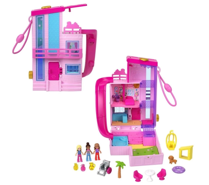 Nessiworld HWP11 Polly Pocket Barbienin Evi Temalı Mikro Oyun Seti