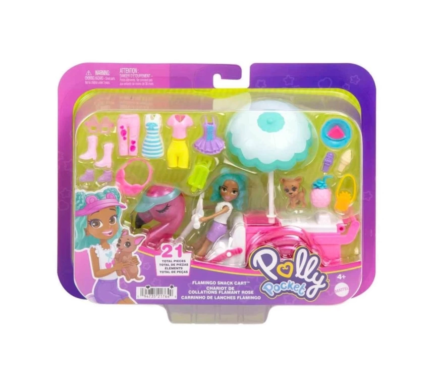 Nessiworld HWP24 Polly Pocket Filamingo Motosiklet ve Tropik Aksesuarlar