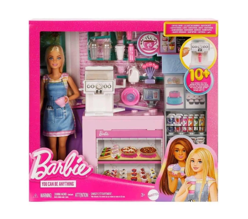 Nessiworld HXN94 Barbie Kahve Dükkanı Oyun Seti
