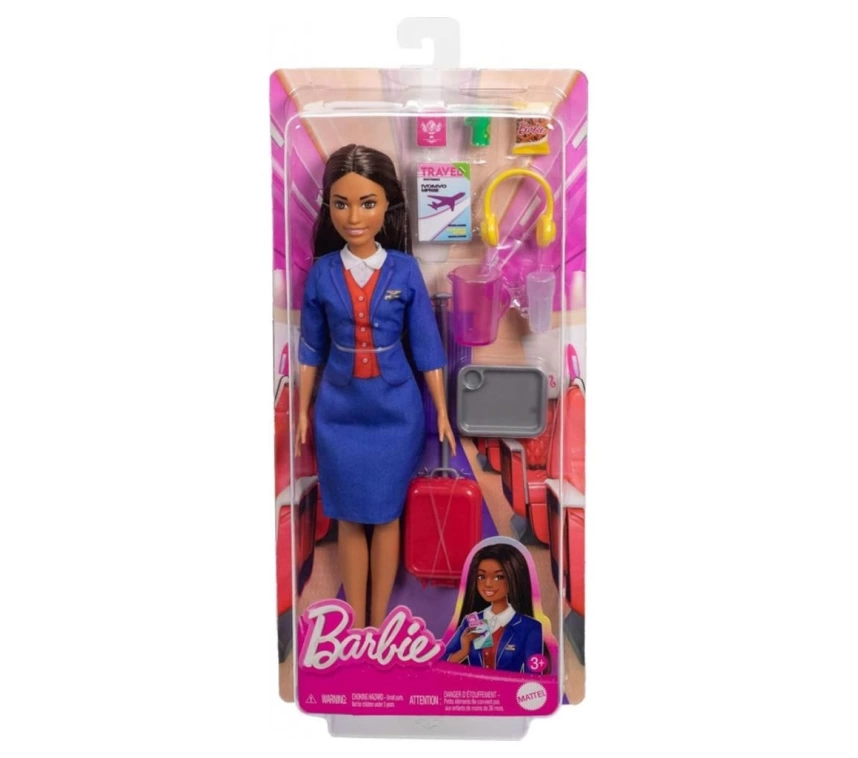 Nessiworld HYT60 Barbie Hostes Bebek ve Aksesuarları