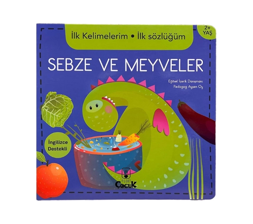 Nessiworld İlk Kelimelerim Sebze ve Meyveler İngilizce Destekli