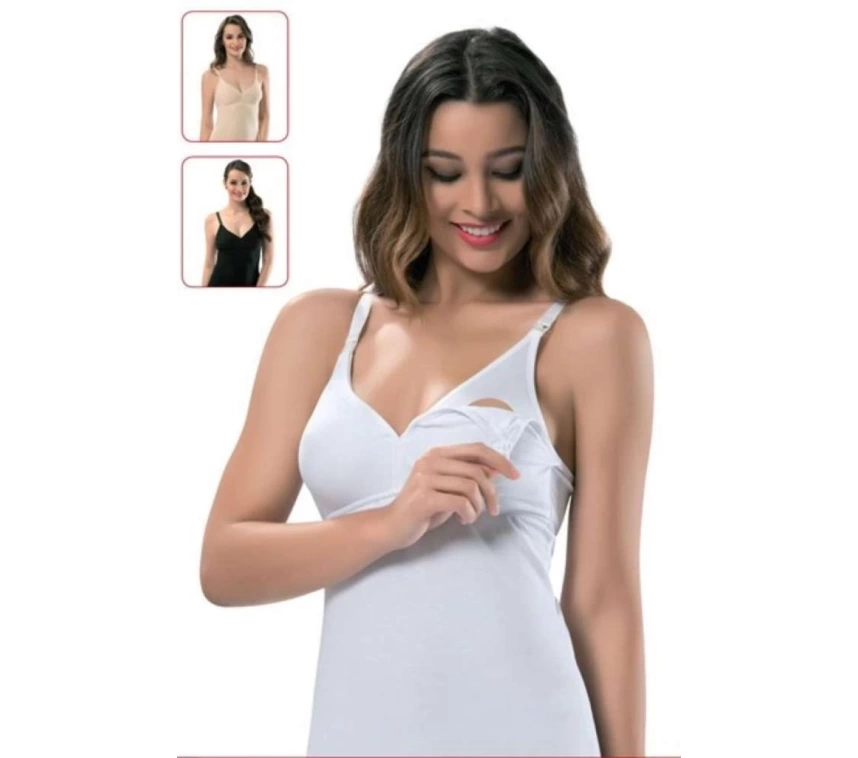 Nessiworld İmer Emzirme Atleti 1268 Cream