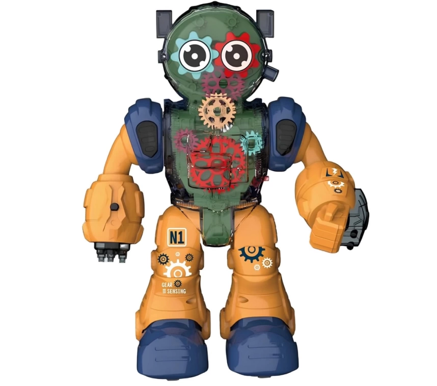 Nessiworld Işıklı ve Müzikli Şeffaf Renkli Robot