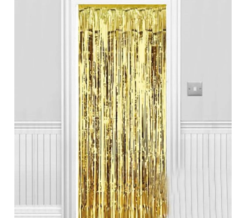 Nessiworld Işıltılı Duvar ve Kapı Perdesi Gold 90x200 cm
