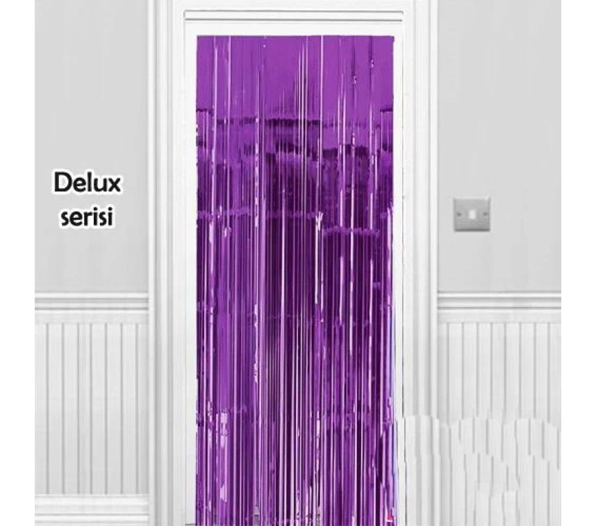 Nessiworld Işıltılı Duvar ve Kapı Perdesi Mor Renk 90x200 cm
