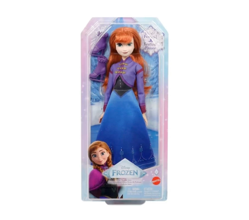 Nessiworld  JBG54 Disney Karlar Ülkesi Buz Pateni Temalı Anna Bebek
