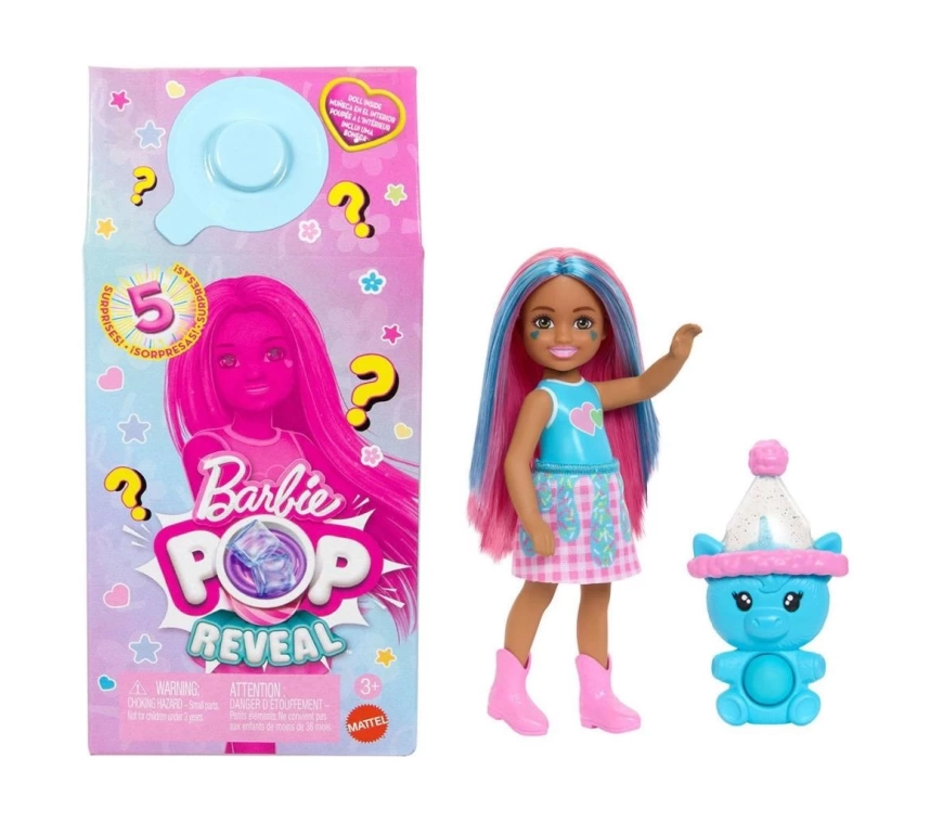 Nessiworld JCN89 Barbie Chelsea POP Reveal Milkshake Serisi