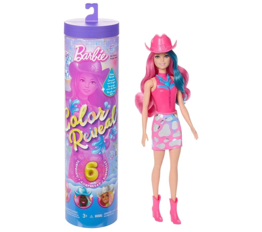 Nessiworld JCP01 Barbie Color Reveal - Renk Değiştiren Sürpriz Barbie Disco Star Serisi