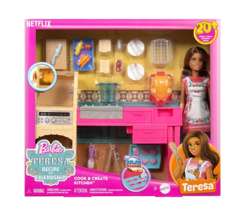 Nessiworld JCT06 Teresa ve Mutfağı Oyun Seti - Barbie and Teresa Recipe for Friendship