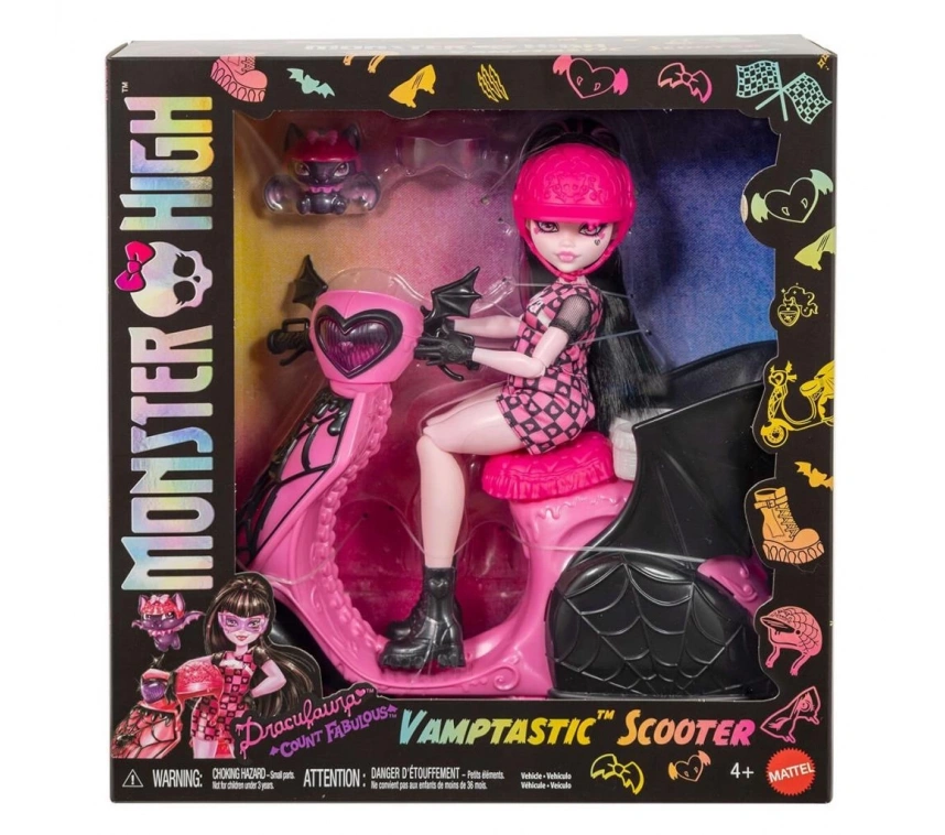Nessiworld JDR61 Monster High Vamptastic Scooter Draculaura