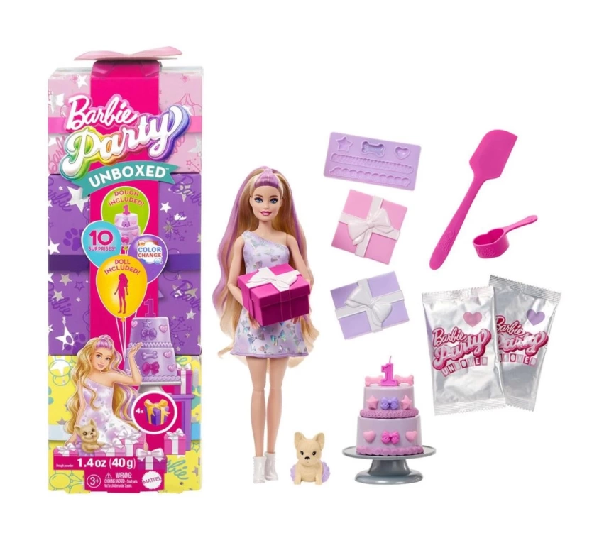 Nessiworld JFG68 Barbie Party Unboxed Köpeğimin Doğum Günü Serisi