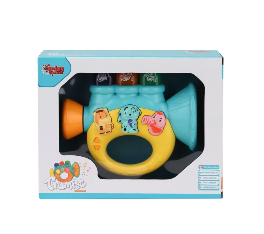Nessiworld JLG-855-37A Işıklı ve Müzikli Trompet Bebek Pianosu -Vardem Oyuncak
