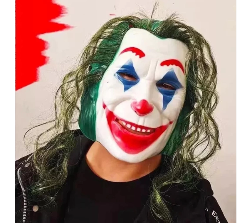 Nessiworld Joaquin Phoenix Joker Maskesi Yeşil Saçlı