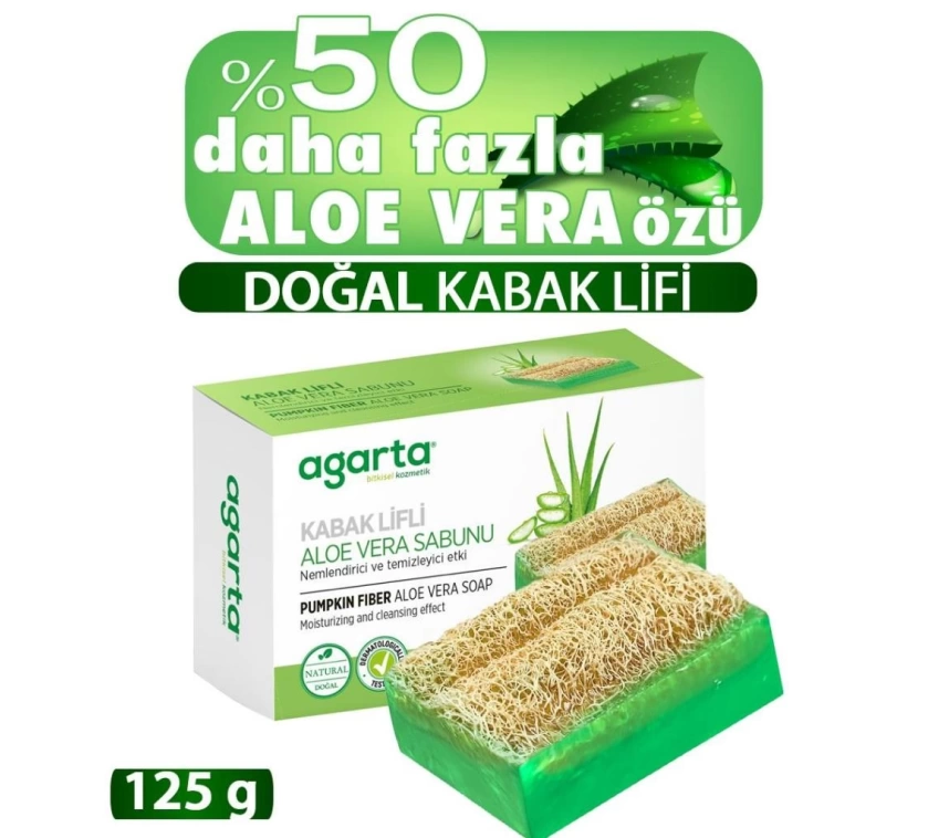 Nessiworld    Kabak Lifli Aloe Vera Sabunu 125 Gr
