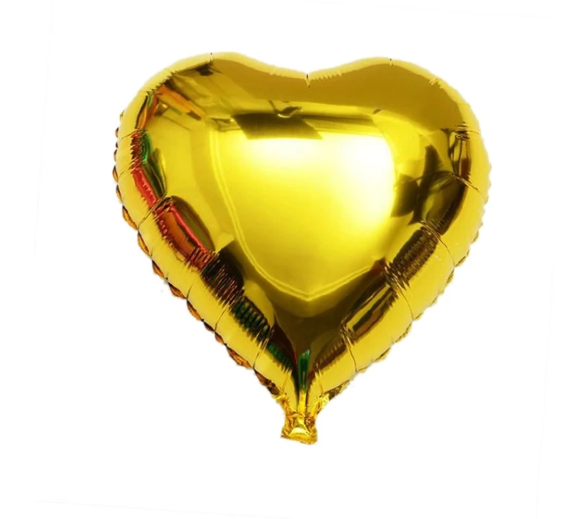 Nessiworld Kalp Balon Folyo Sarı 60 cm 24 inç
