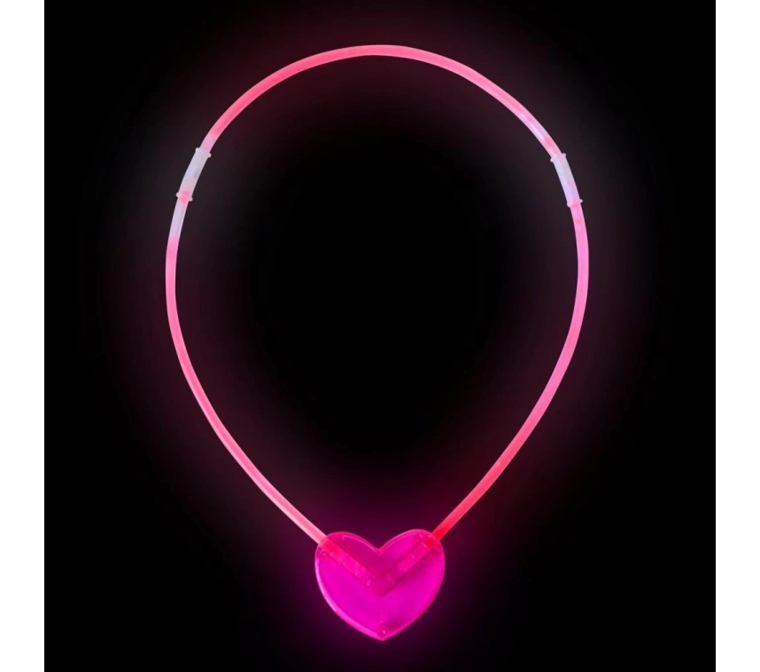 Nessiworld Karanlıkta Yanan Glow Stick Kalp Şekilli Kolye 6 Renk 6 Adet