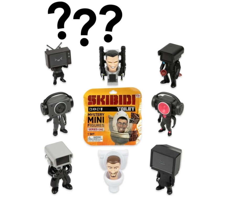 Nessiworld KBD01000 Skibidi Toilet Mini Figür Surpriz Paket