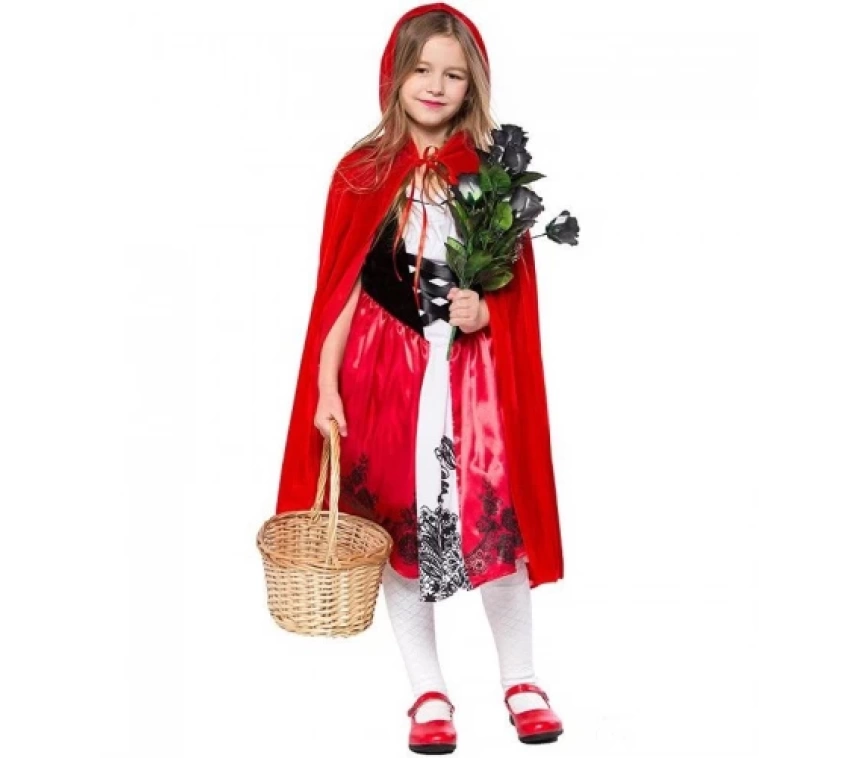 Nessiworld Kırmızı Başlıklı Kız Şapkalı Pelerin 90 cm