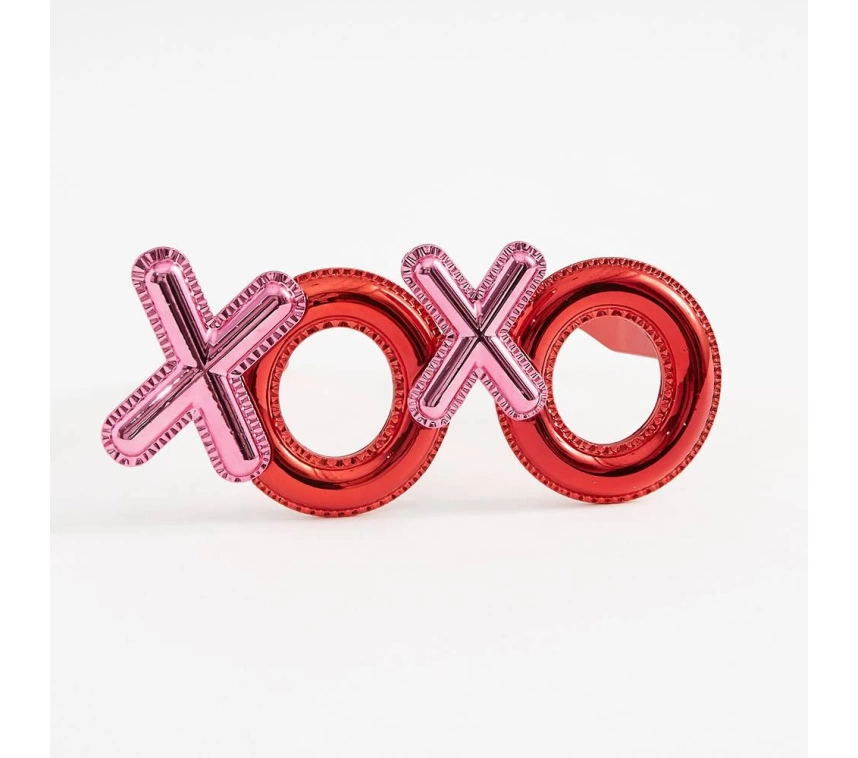 Nessiworld Kırmızı Renk Xoxo Yazılı Parti Gözlüğü 17x7 cm