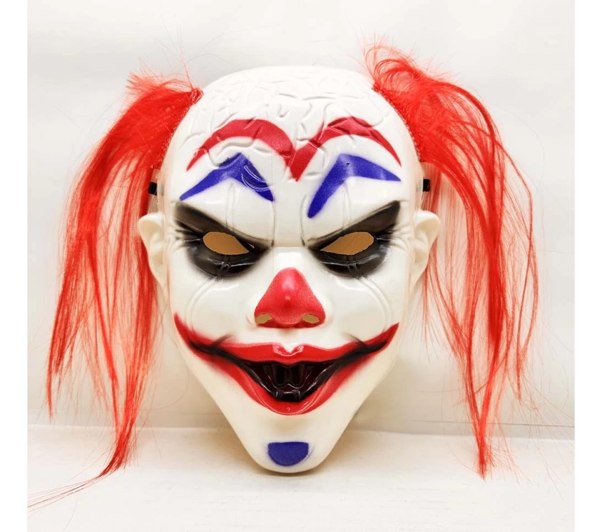 Nessiworld Kızıl Saçlı Joker Palyaço Maskesi