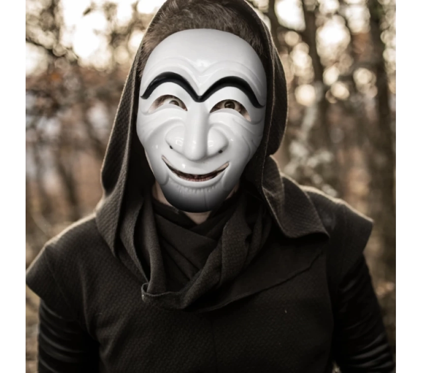 Nessiworld Koreli Hırsız Teatral Hahoe Maskesi - Para Heist Maskesi - Dali Maskesi