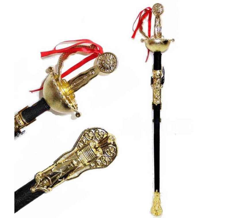 Nessiworld Kostüm Partisi Plastik Zararsız Zorro Kılıcı Şövalye Kılıcı 62 cm