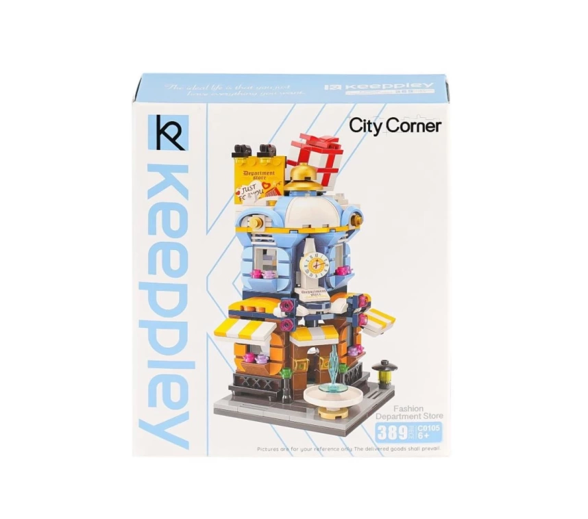 Nessiworld KP0105 Keeppley City Corner Department Store Blok Seti 389 Parça