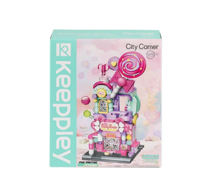 Nessiworld KP28012 Keeppley Candy Shop City Corner Blok Seti -Vagon life