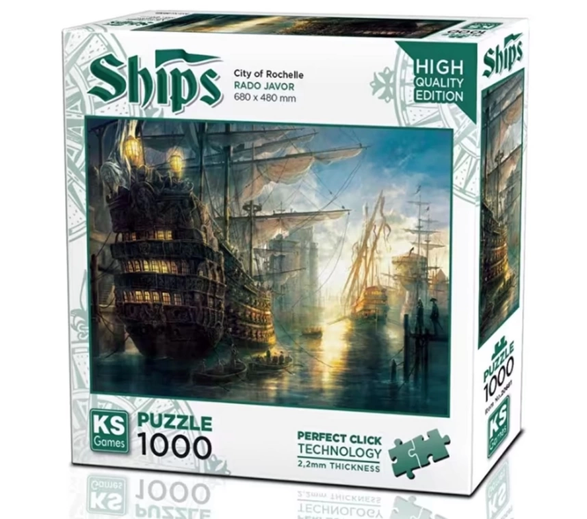 Nessiworld Ks Games City of Rochelle Puzzle 1000 Parça 20681