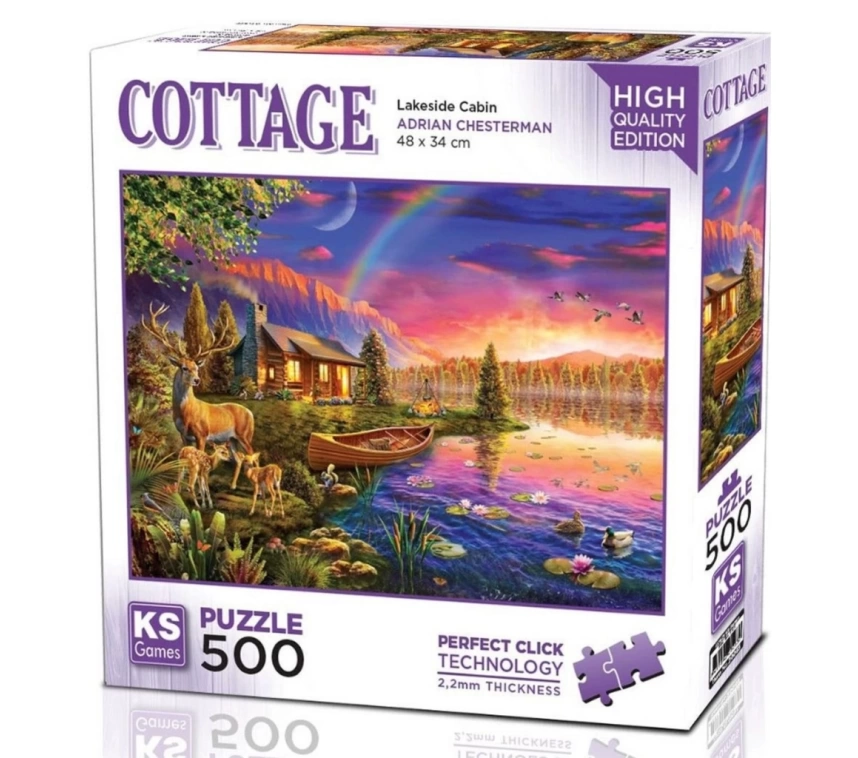Nessiworld KS Games Lakeside Cabin Puzzle 500 Parça 20063
