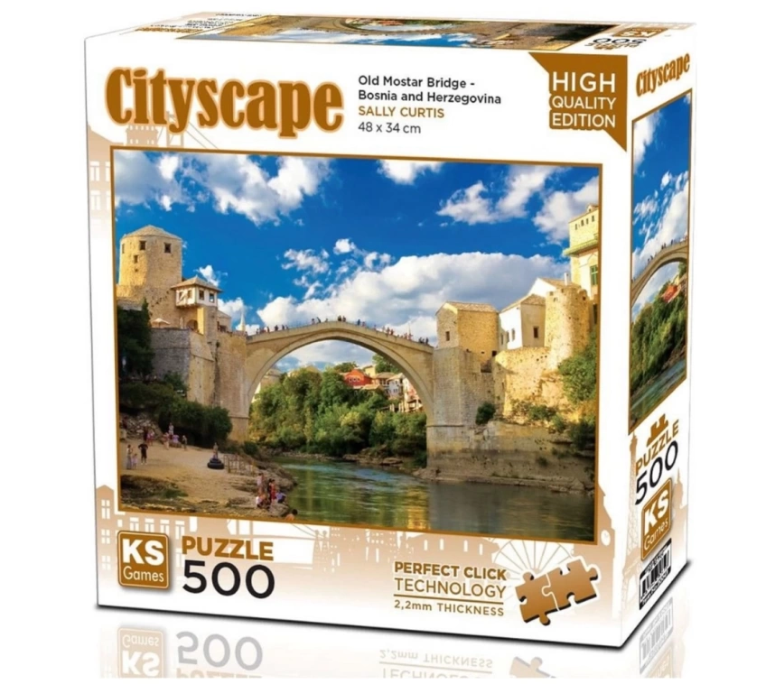 Nessiworld Ks Games Old Mostar Bridge Bosna-Hersek Puzzle 500 Parça