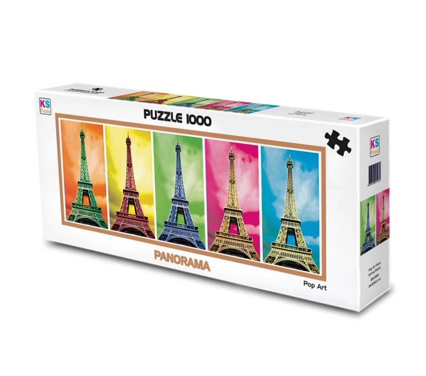NessiWorld KS Games Panoramik Pop Art Paris Antony Matos 1000 Parça Panorama Puzzle