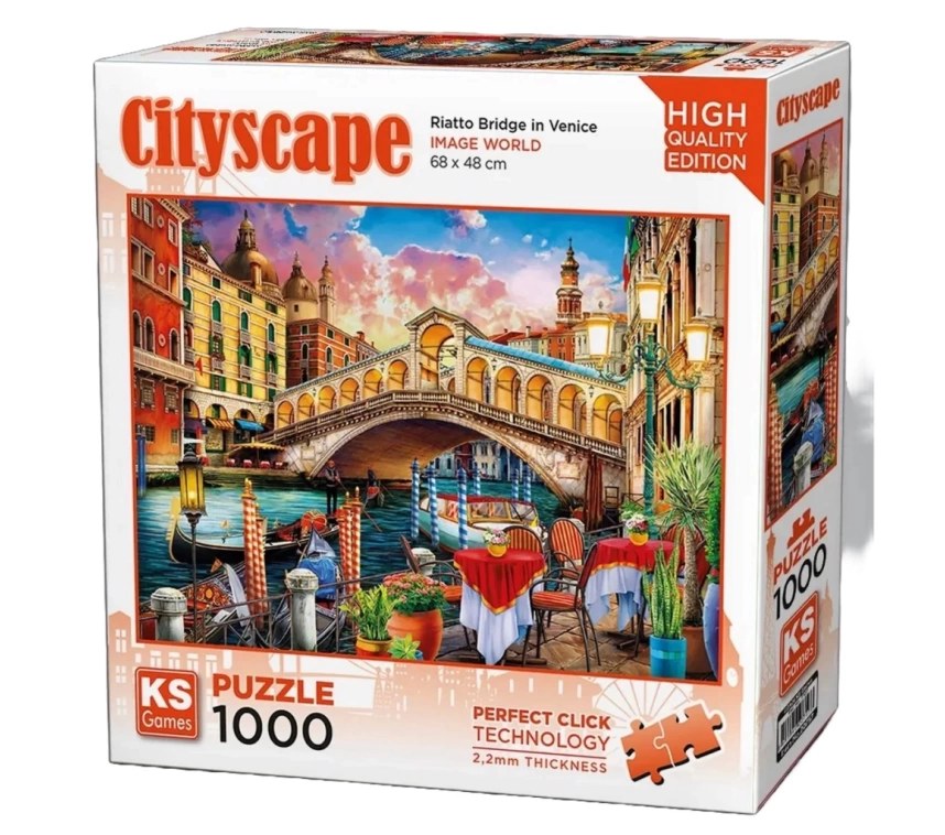 Nessiworld KS Games Riatto Bridge in Venice Puzzle 1000 Parça 20757