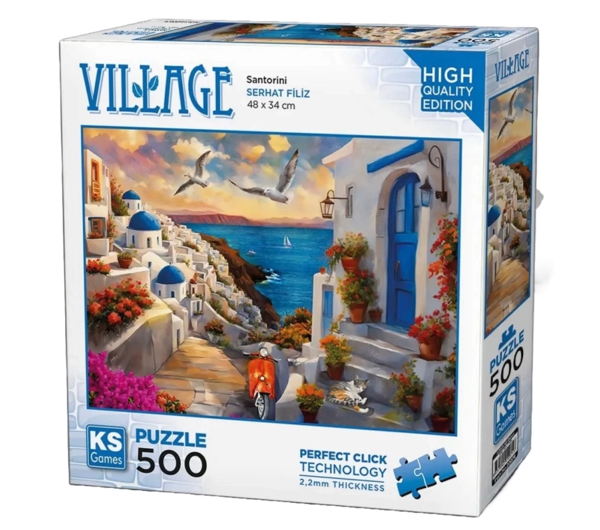 Nessiworld KS Games Santorini Greece Puzzle 500 Parça 20074