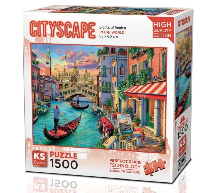 Nessiworld KS Games Sights of Venice Puzzle 1500 Parça 22029