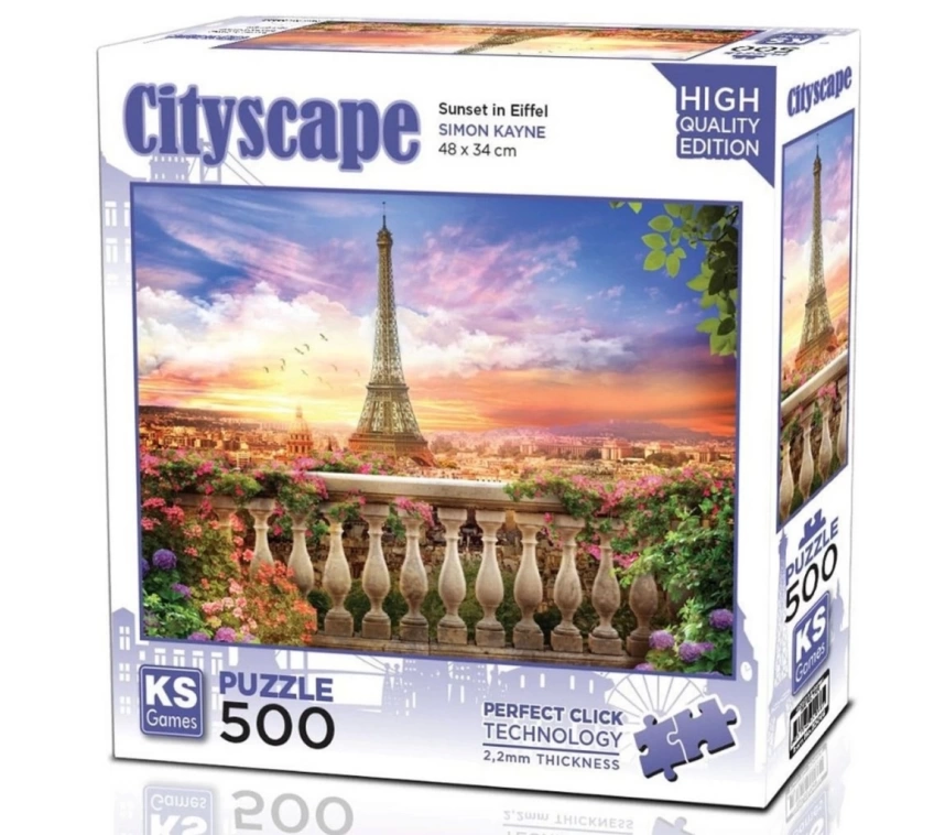 Nessiworld KS Games Sunset in Eiffel Puzzle 500 Parça 20066