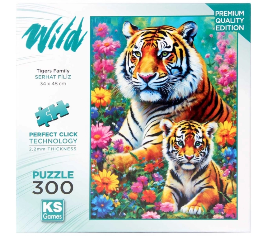 Nessiworld KS Games Tigers Family Puzzle 300 Parça