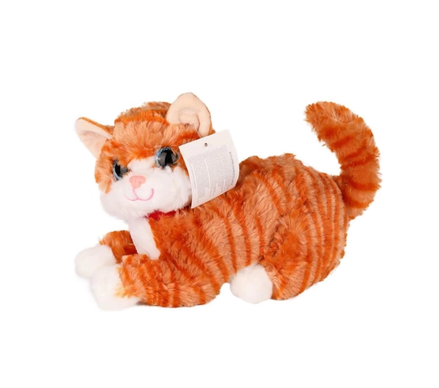 Nessiworld KZL-1609032 Peluş Miyavlayan Kedi -Kızılkaya Oyuncak