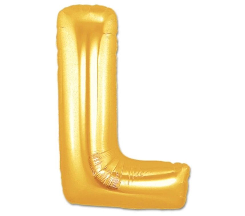 Nessiworld L Harf Folyo Balon Altın Renk  40 inç
