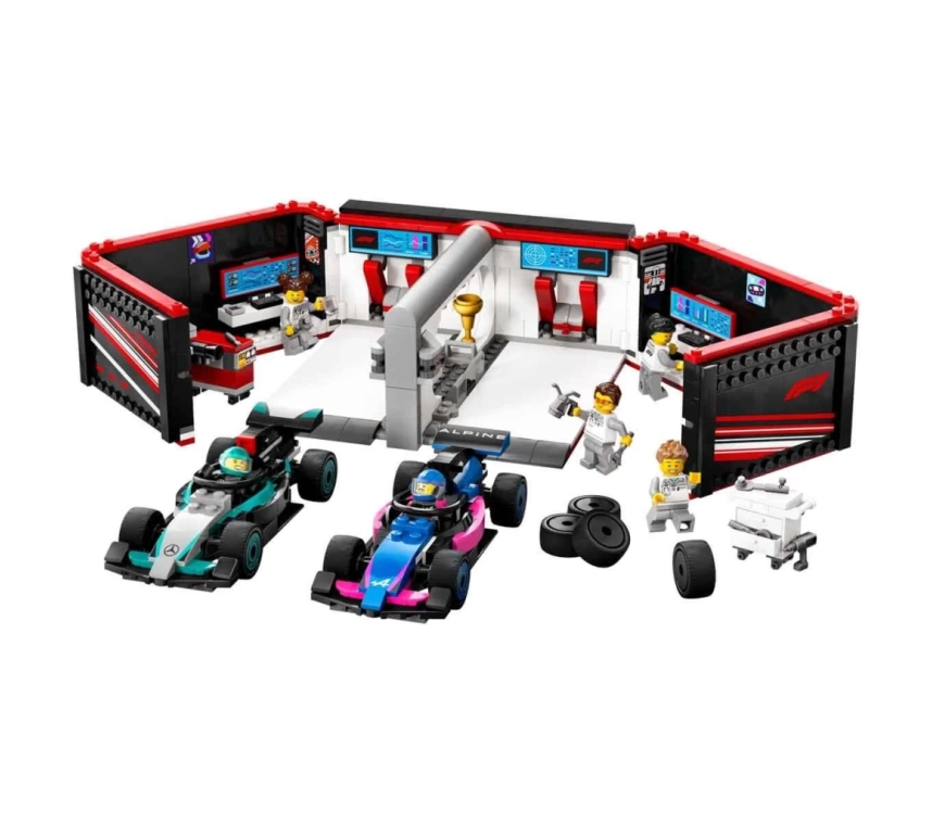 Nessiworld LEGO City F1 Garajı ve Mercedes-AMG ve Alpine Arabaları 60444