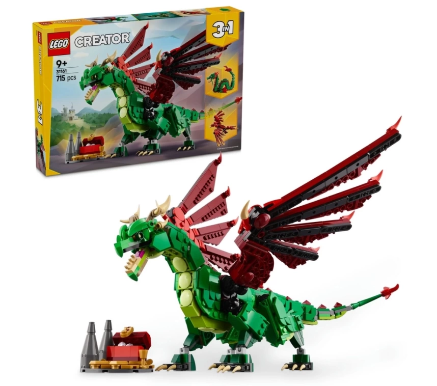 Nessiworld LEGO Creator 3ü 1 Arada Orta Çağ Ejderhası 31161