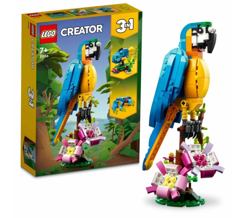 Nessiworld LEGO Creator Egzotik Papağan 31136