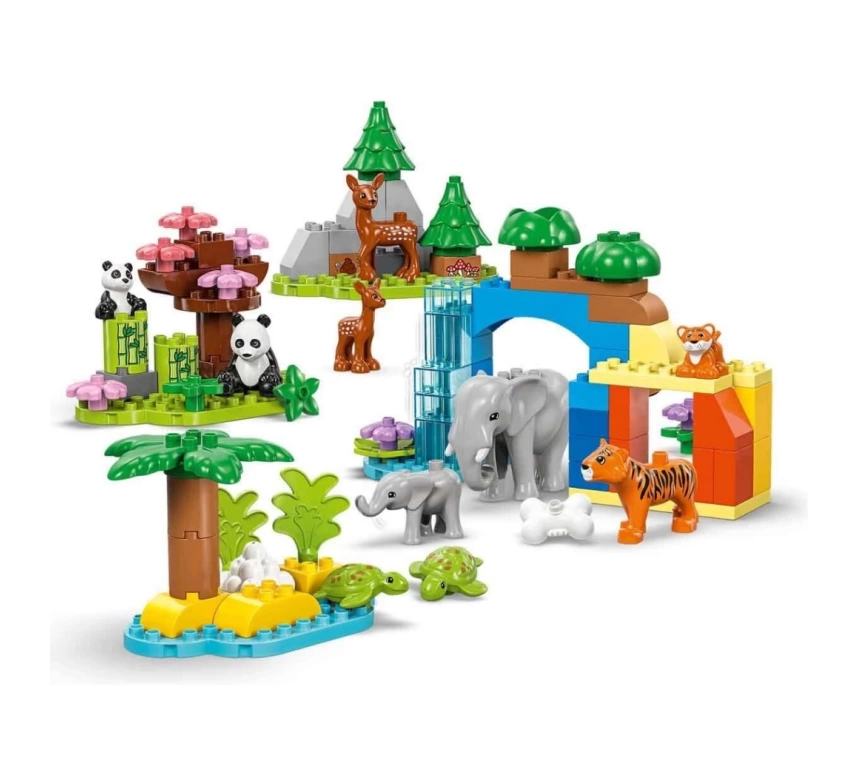 Nessiworld LEGO DUPLO Kasabası 3’ü 1 Arada Vahşi Hayvan Aileleri 10446