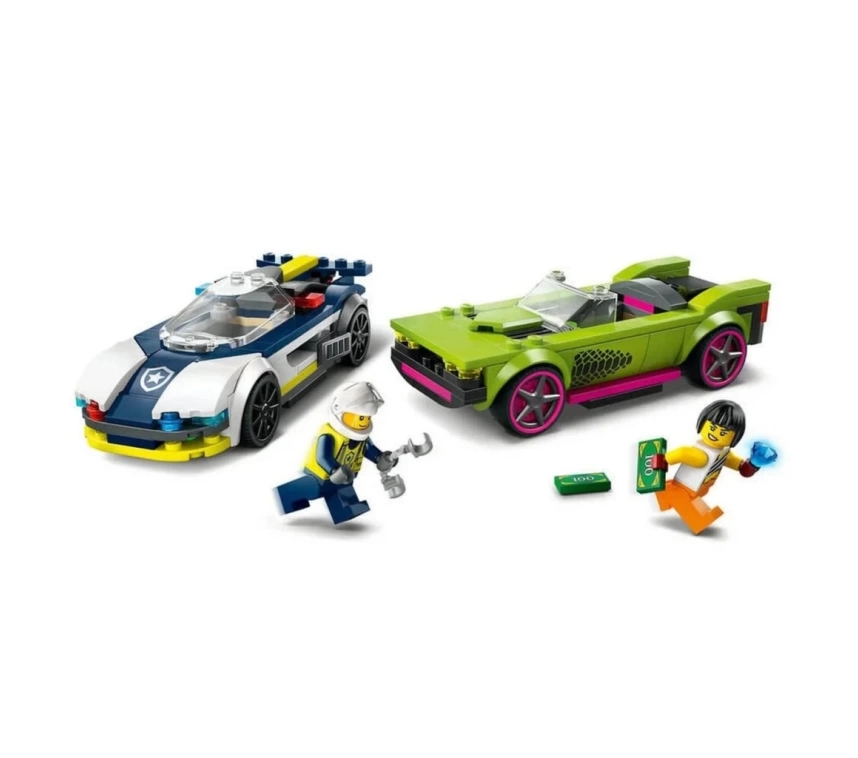 Nessiworld LEGO Police Car and Muscle Car Chase