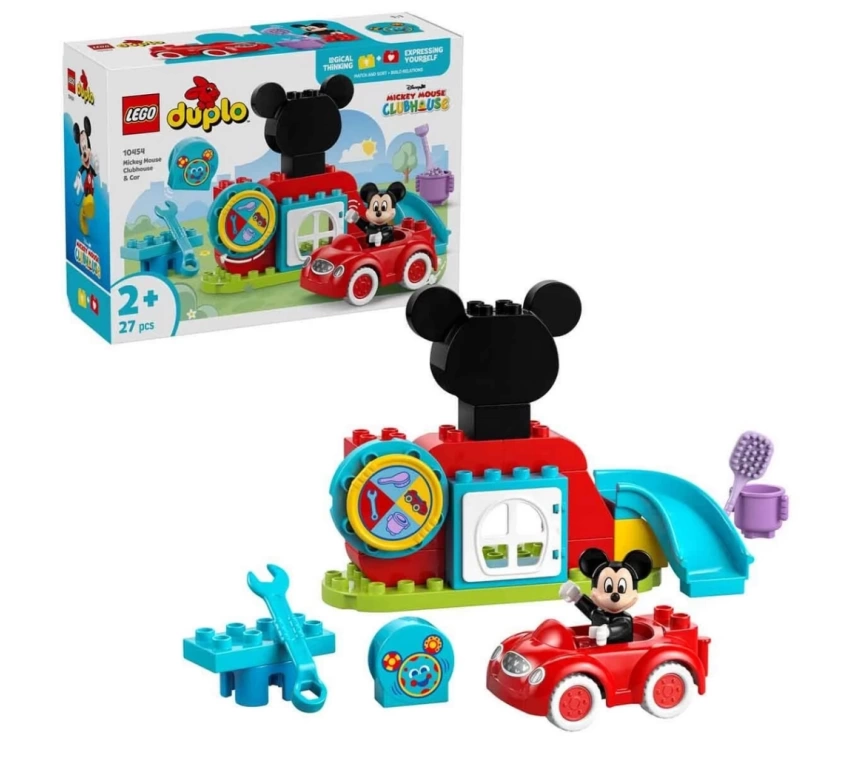 Nessiworld  LEGO DUPLO Disney Mickey Fare’nin Kulüp Evi ve Arabası 10454