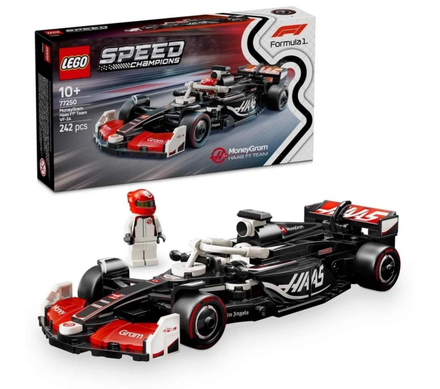 Nessiworld LEGO Speed Champions MoneyGram Haas F1 Team VF-24 Yarış Arabası 77250