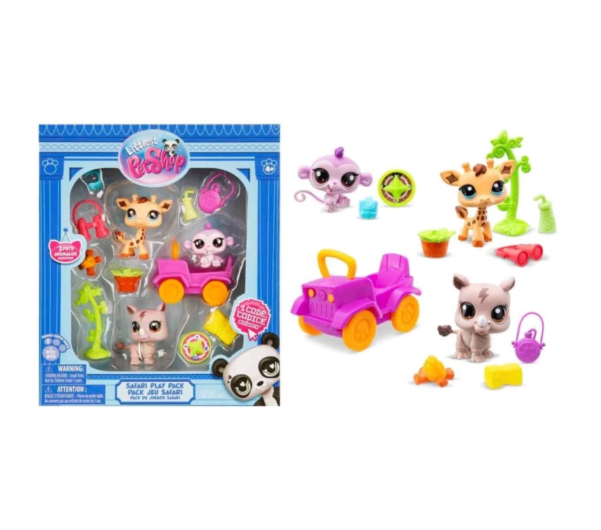 Nessiworld Littlest Pet Shop Minişler Safari Oyun Seti S1